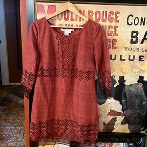 Studio M Burnt orange darling dress S/M 4-6 ❤️